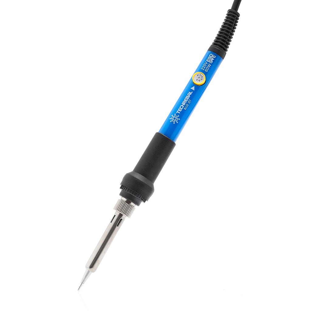Techrebal Blue Jet TBJ60W 60W Wood Burning & Soldering Iron Kit, Temperature Control, 29 Tips, Stand, Case, Stencils