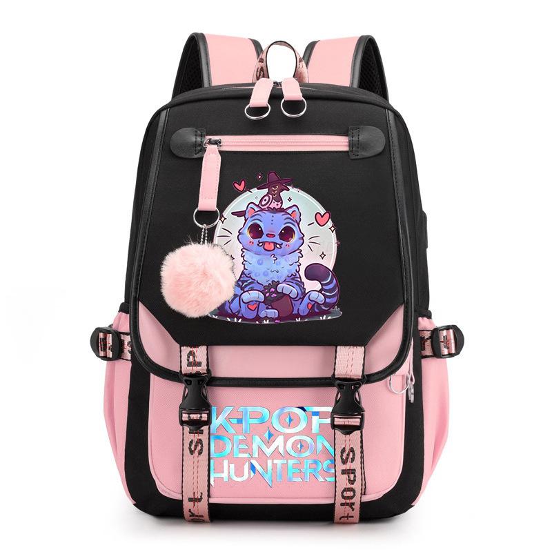 Witch Hunter Animation Cartoon Printed School Bag Large Capacity Junior High School Student Backpack