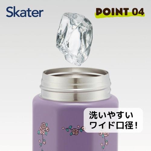 Skater Stainless Steel Mug Bottle 500ml Easy to Hold Octagonal Thermal/Cold Water Bottle Kuromi Flower Retro Sanrio STO5-A