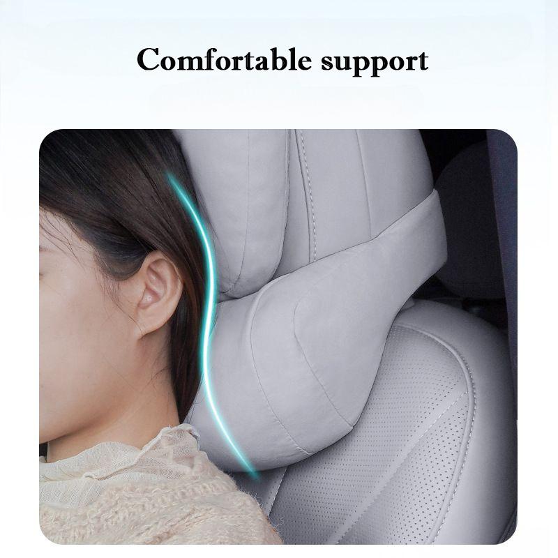 Headrest Neck Pillow Backrest Car Seat Lumbar Head Support Neck Rest Protector For Xpeng G6 G9 X9 P7i Interior Accessories