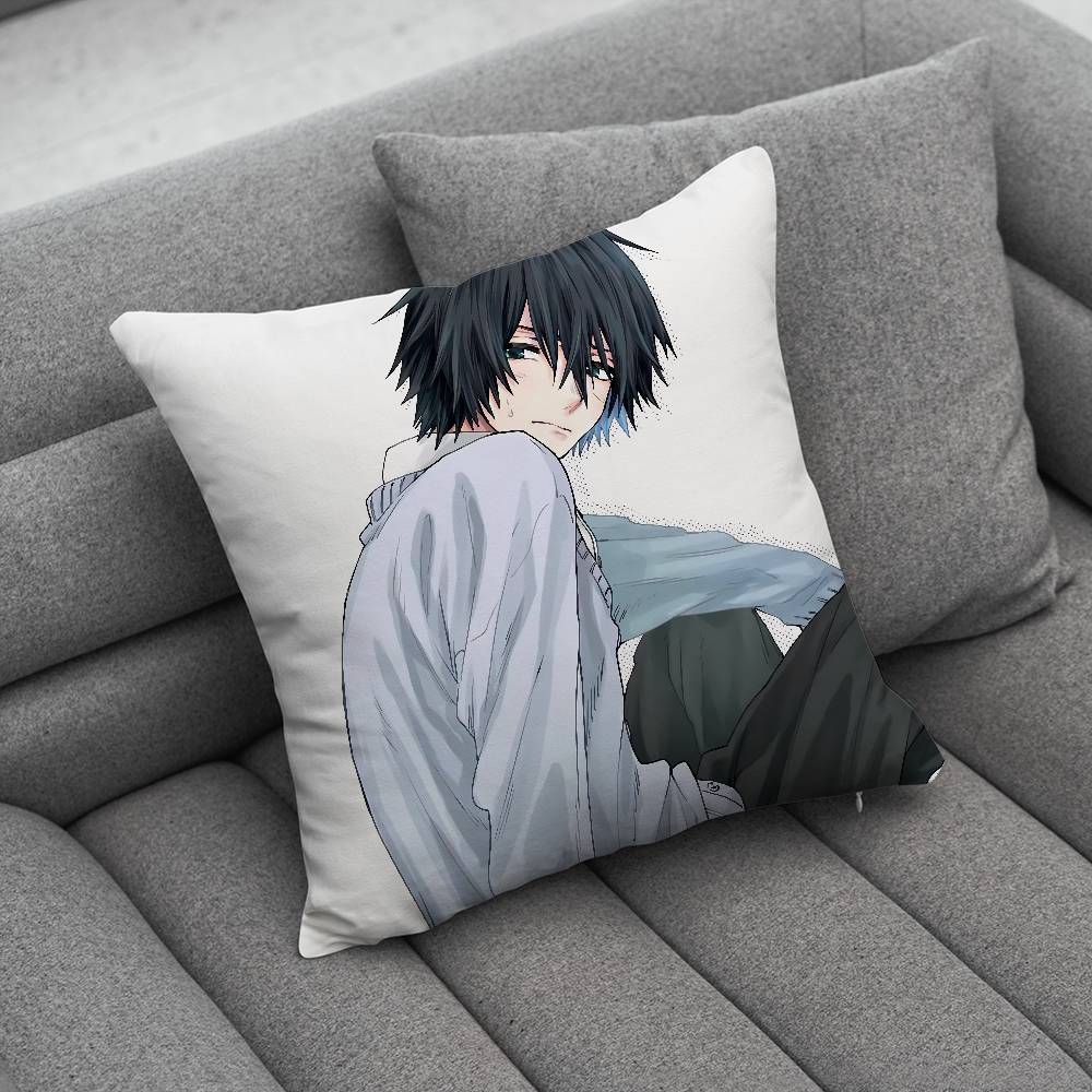 Kaoru HHana Comics Wa Rin To Saku Pillow Case For Home Bedroom Car Office Decoration Living Room Sofa Cushion Cover Suitable