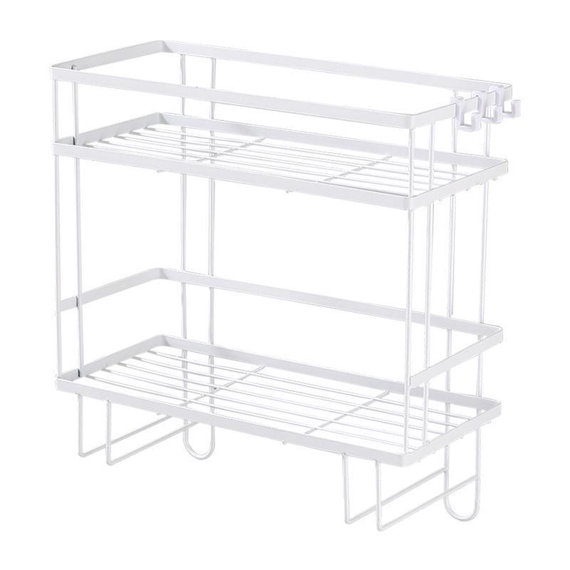 Wall-Mounted Bathroom Storage Rack - No Drilling Required, Multi-Functional Vanity Organizer for Toilets