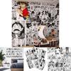 Vibrant Anime Comic Panel Wall Decor Featuring Kimetsu No Yaiba And Attack On Titan