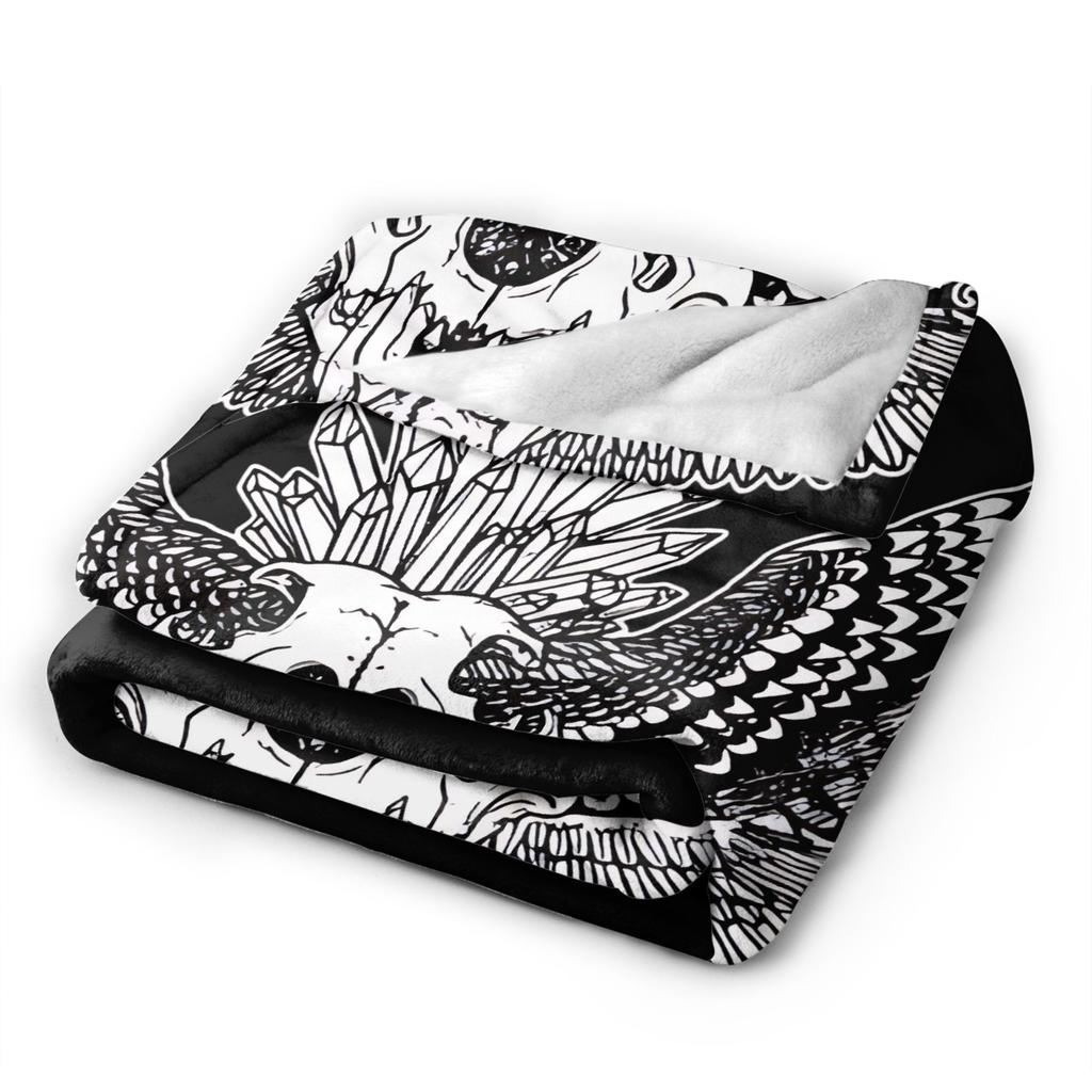 D-Deftoness Nu Metal Super Warm Blanket Kids Plush Throw Blanket Funny Couch Chair Flannel Bedspread Sofa Bed Cover