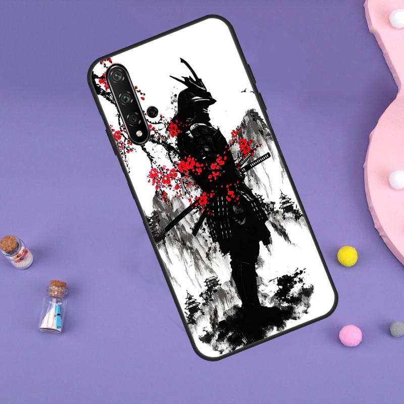 Japanese Samurai Warrior For Huawei Nova 7i 8i 11i 12i 12s 9 10 SE Y60 Y61 Y70 Y72 Y73 Y90 Y91 P20 P40 P30 Lite Case