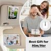 HOT SALE Car Visor Photo Clip Interior Decoration For Boyfriend Gift Couples Safe Driving Keepsake Sun Organizer 3inch