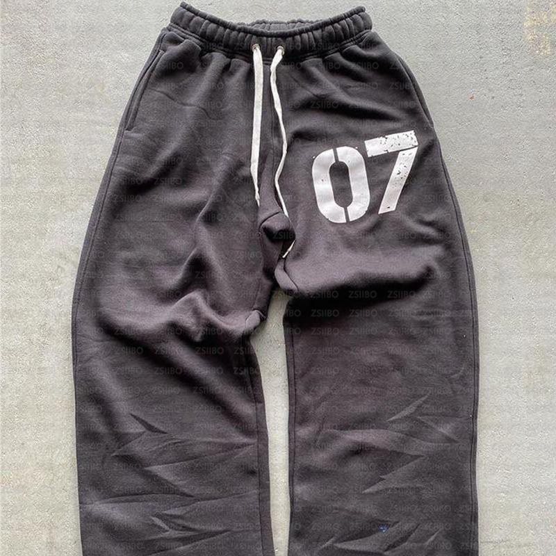 European & American Trendy Hooded Cardigan: Street Hip Hop Style Sweatshirt with Digital 07 Print