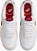 Women's Nike Court Vision Low Sneakers (FQ7628-100) White/adobe/dragon Red/team Red