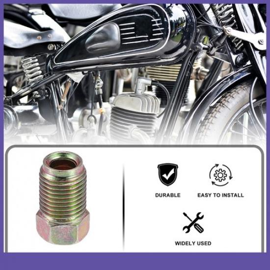 10pcs Motorcycle Brake Line Tube Fittings for 3/16" Hydraulic Pipe Connector