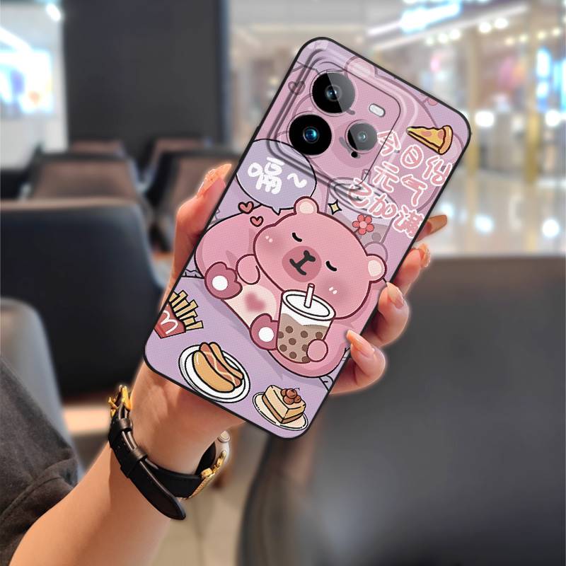 Cartoon Silicone Phone Case For Realme GT7 Pro TPU Shockproof Couple Phone Pouch Anti-dust Full Wrap Soft Case Graffiti
