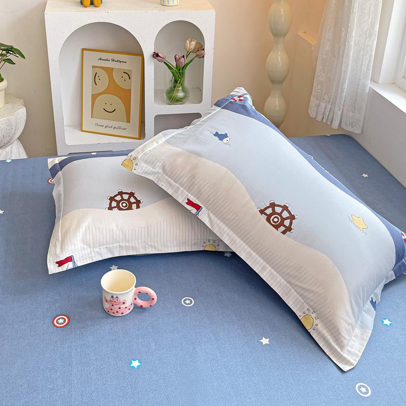Set of Two Pure Cotton Pillowcases, 48x74cm - Pillow Core Covers [Pair Only]
