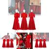Captivating Horror Movie Inspired Pearl Red Dress Cosplay Outfit Available In Multiple Sizes