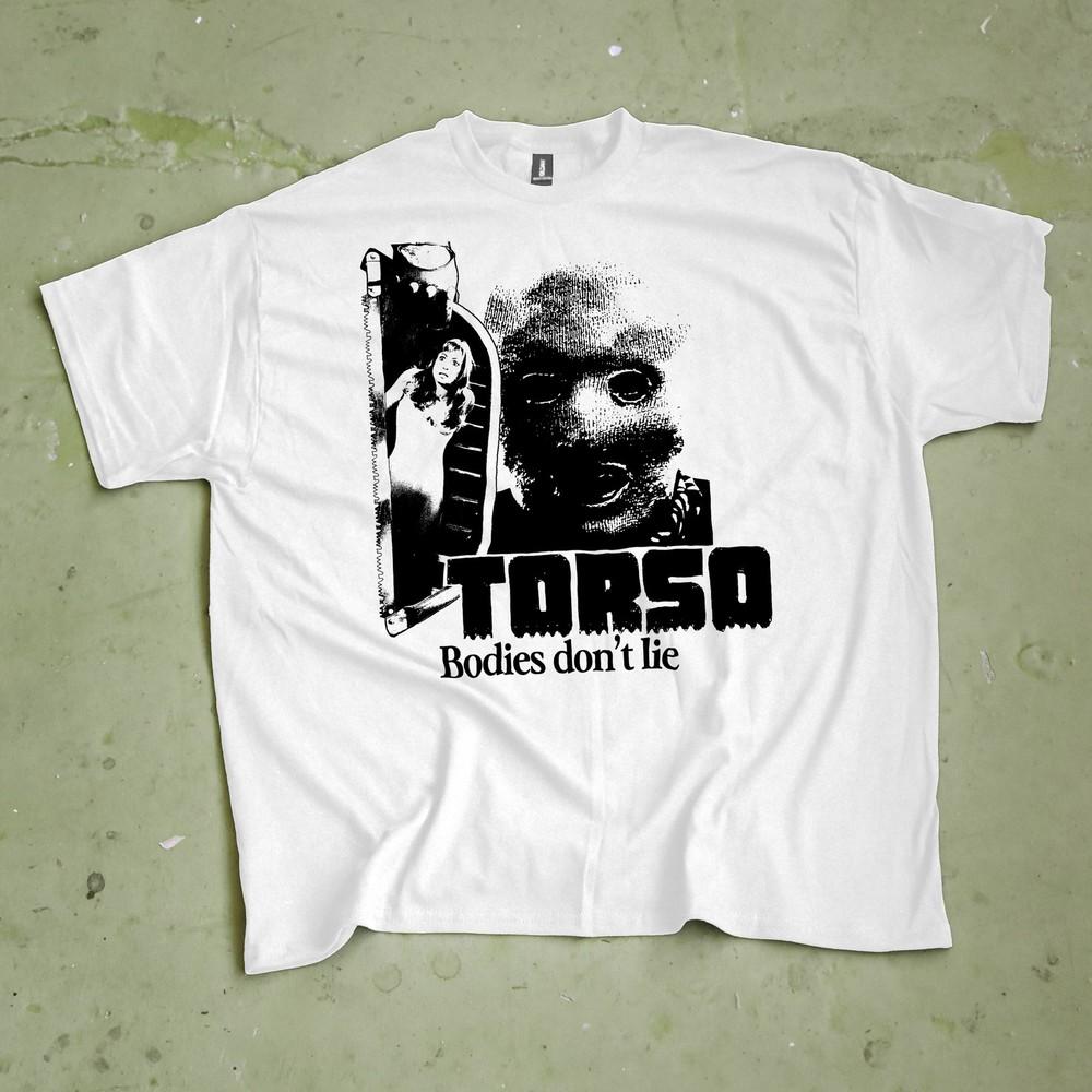 Torso TShirt  Italian Giallo Horror Movie TShirt Vintage Cult Film Tee Unisex T-Shirt XXXL