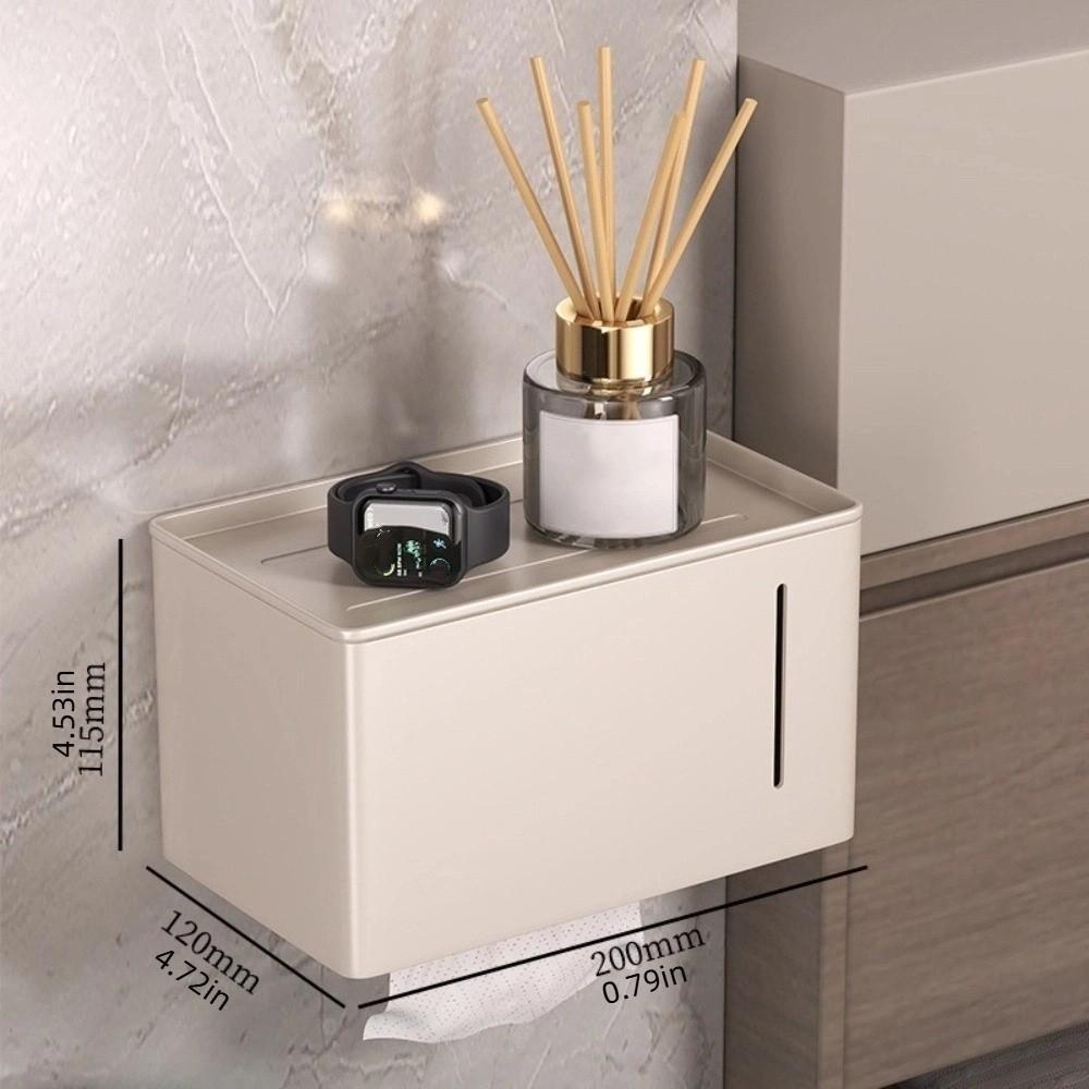 Waterproof Bathroom Tissue Rack Non Perforated Roll Paper Box  Bathroom Accessories
