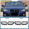 Front Bumper Kidney Grill Glossy Black Dual Line Grille Car Styling Racing Grilles Replacement Part for BMW E92 E93 M3 2006-2009