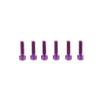 Bicycle Lightweight TC4 Titanium Stem Fixing Bolts T25 Purple S-PARTS (S-Parts) High-Strength (6 Pieces)