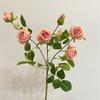 Artificial Roses Flowers for Flower Arrangement Realistic Fake Rose Branches with 4 Head Blooms And 2 Bud for Party Wedding Centerpiece Home Table