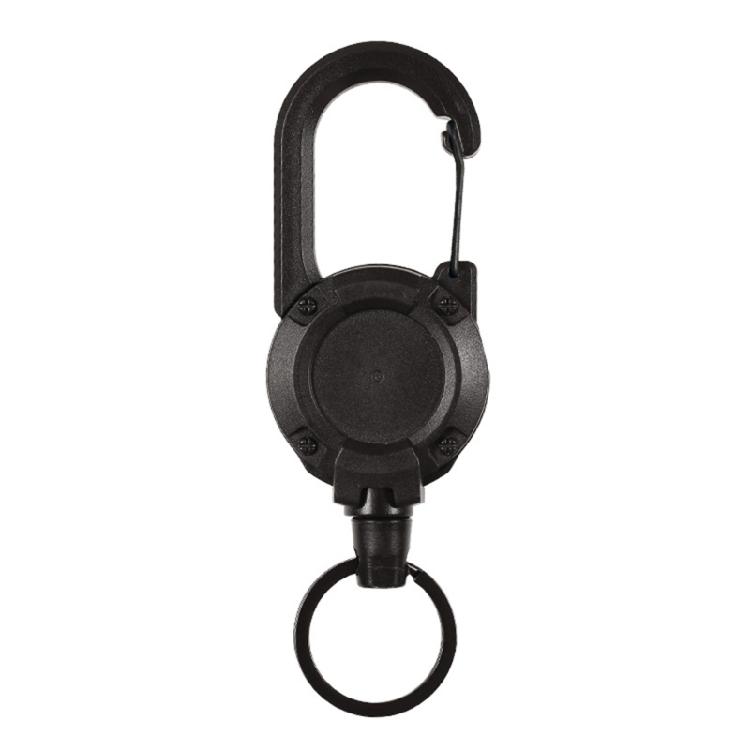 Retractable Keyring Heavy Duty Retractable Keychain Strong Keychain Badge Holder 1 чёрный