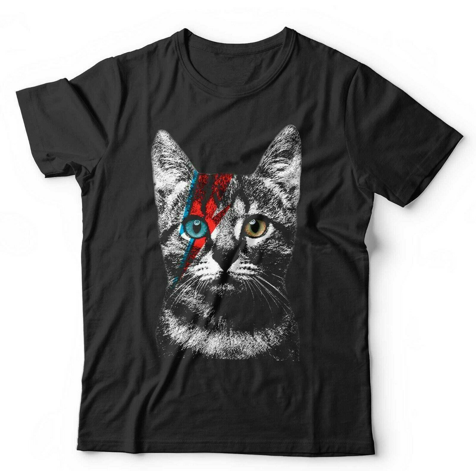 Bowie Cat Tshirt Unisex & Kids Ziggy Sane Cute Kitten Cat Lover Retro Vintage XXXXL