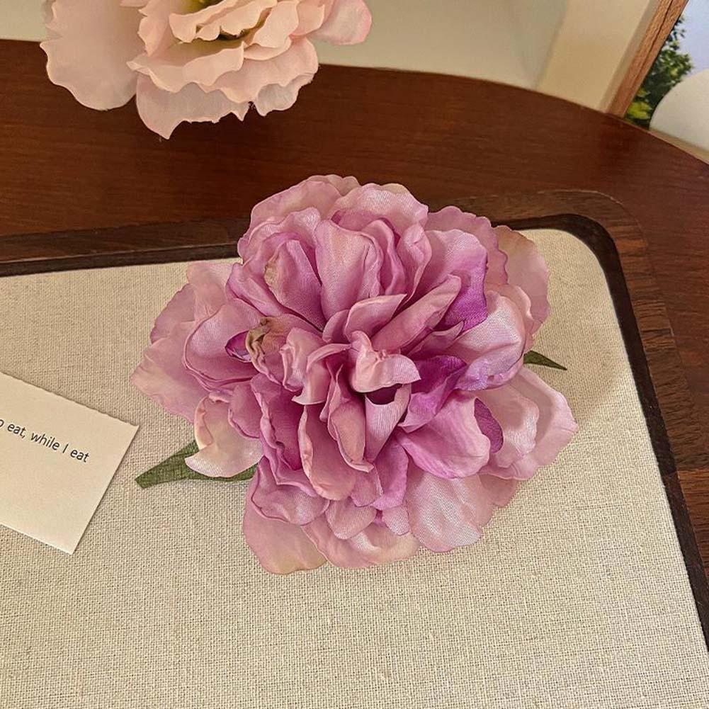 Convenient And Portable Design Peony Flower Hairpin Vibrant Hair Clips