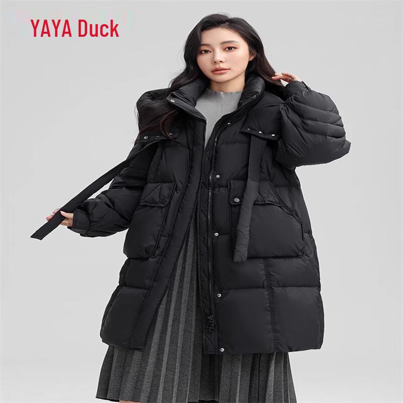 

YAYA Women s 2024 Long Hooded Down Jacket L