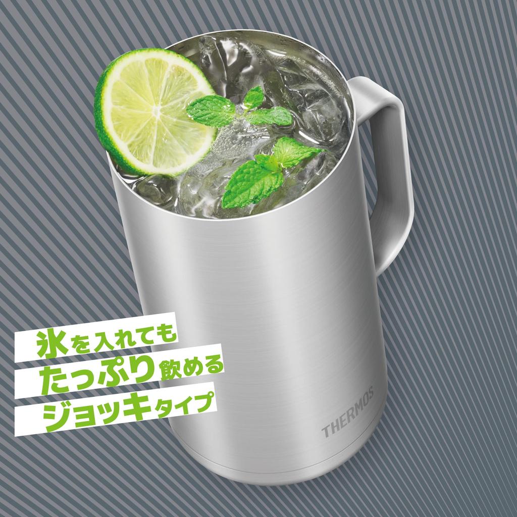 Thermos Vacuum Insulated Beer Stainless Day Birthday Gift for Men and Women Mug, 1L, Steel, JDK-1000 S1, Father's Gift,