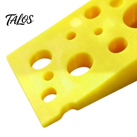 Talos 3D-gedruckter Käse-Türstopper, Rutschfester Türstopper, Stabile Basiskeil, Schützt Wände Möbel, Kreativer Türstopper für Schlafzimmer Wohnzimmer