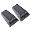 Solar Outdoor Wall Lights Waterproofing White Warm 2 Color   LED Solar Lights for Outdoor Stairs Pathways and Gate Posts