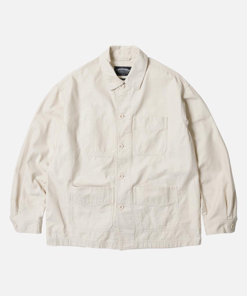 Frizmworks Backsatin French Work Jacket _ Cream