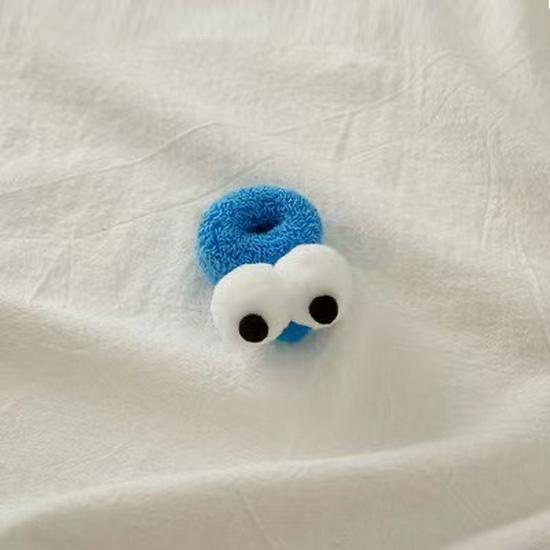 Autumn Winter Cute Big Eyes Ponytail Hair Tie - Candy Color High Elastic Hair Ring Accessory