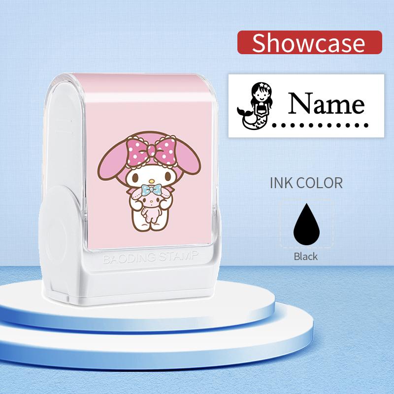 

Custom Waterproof Name Stamp For Gifts– My Melody Designs, Durable Washable Ink,Ideal for Everyday Marking School Supplies