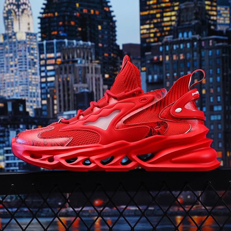 Autumn new dad shoes men's large size blade sports shoes casual shoes national socks mouth basketball shoes