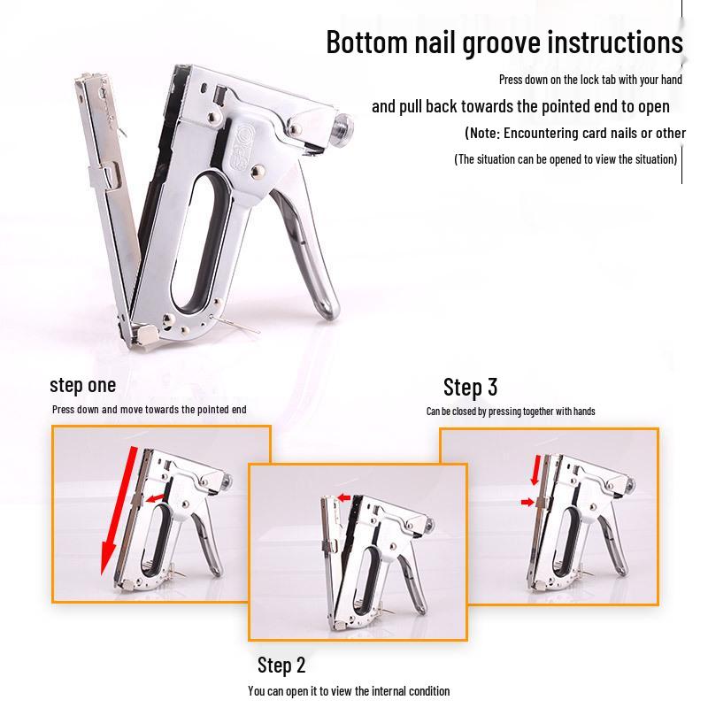 Premium Pneumatic Nail Gun and Manual U-Shaped Stapler