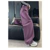 Wide Leg Denim Pants Loose Fit High Waist Spring Summer Casual Trousers