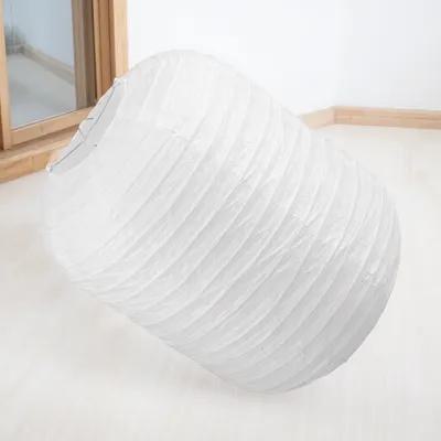 Paper Lantern Folding Lampshade Decorative Hanging Lamp Shade for Party Festival White Paper Lantern 20Cm Width 24Cm Height