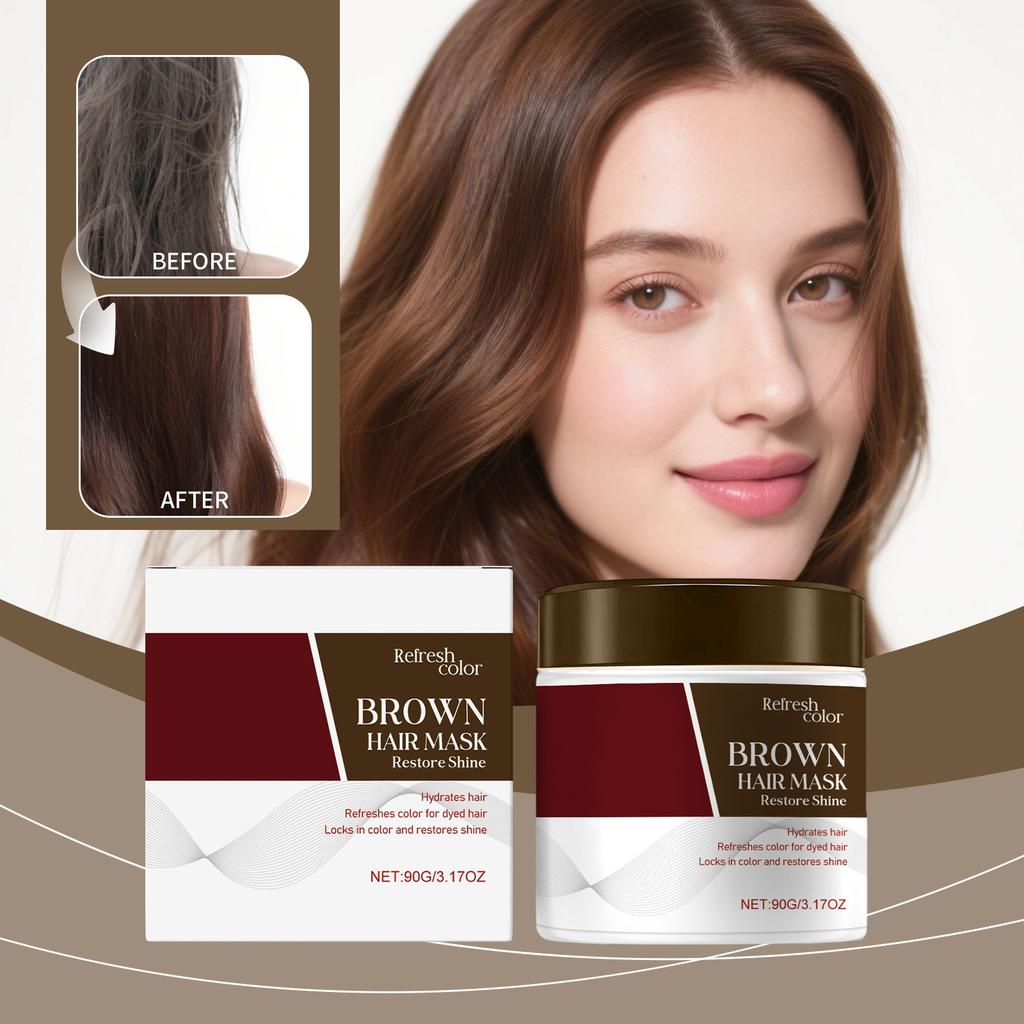 Feuchtigkeitsspendende Farbfixierende Haarmaske Hilft, die Farbe einzuschließen, Pflegt trockenes und krauses Haar, Marokkanische Ölpflege und Glättung der Haartextur.