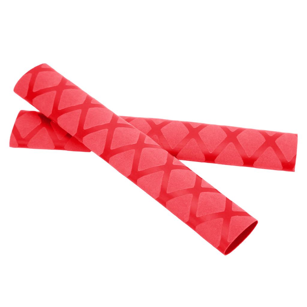 1 Pair Drumstick Grip Drum Stick Mallet Cover Non Slip Polyethylene Instrument Accessory Red