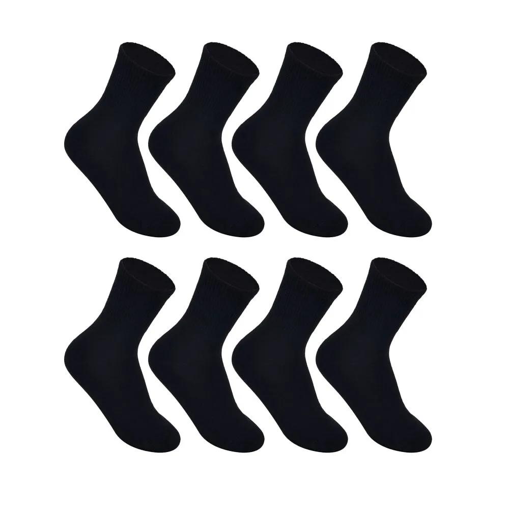 Black socks, women s summer black socks, women s plain socks, 8 pairs, mid-calf, Crocodile, black, white, gray, student socks white