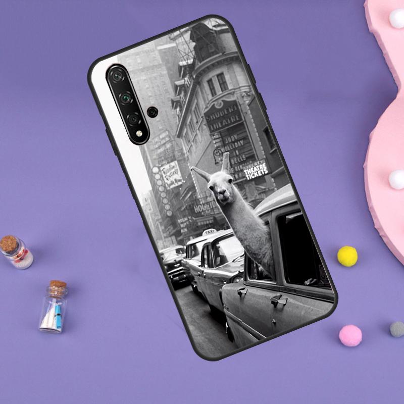 Cute Alpaca Donkey Case For Huawei Nova Y70 Y60 Y61 Y90 Y91 5T 9 10 SE 3i 8i 11i 11 Pro P20 P40 P30 Lite Cover