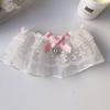 Double Layer Lace Pet Scarf 3D Bow Princess Style Saliva Towel Bib For Cat Dog