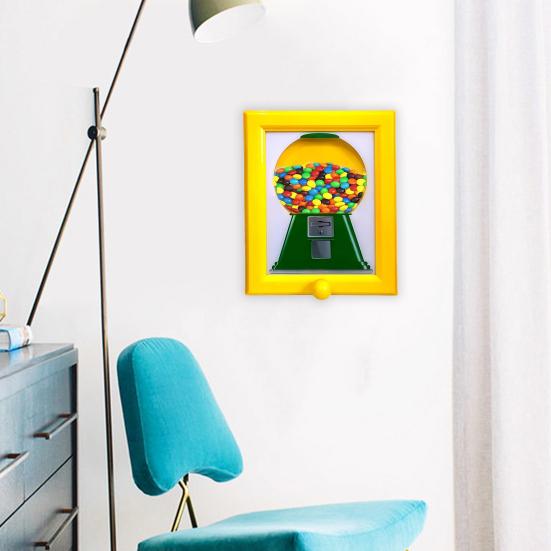 Süßigkeitenspender, Mini-Kaugummiautomat im Rahmen, Tisch-Süßigkeitenspender für Kinder und Erwachsene, Maschine für Süßigkeiten, Nüsse, Leckerlis für Hunde und Katzen