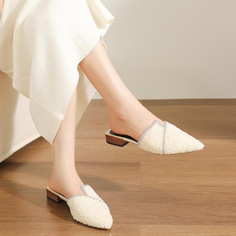 Fashion Women Elegant and stylish High-heeled Fashion Slippers 2025 Summer New Style Good looking Shoes Outdoor Beach Shoes