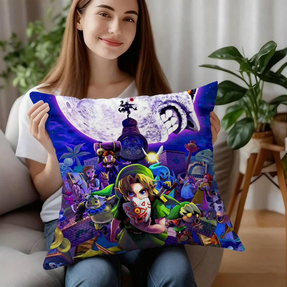 Hot Games Zeldas Legends Pillow Case Short Plush Sofa Decorative Gift Home Double-sided Printing Cushion
