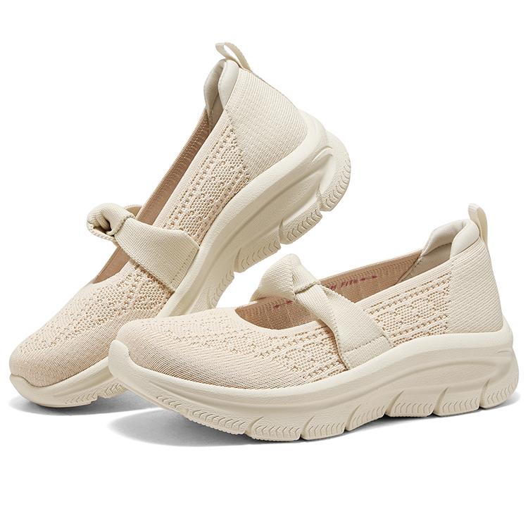 Skechers Modern DLux Comfortable Soft Versatile Low-Top Casual Shoes Women Sneaker Beige 159117-NAT