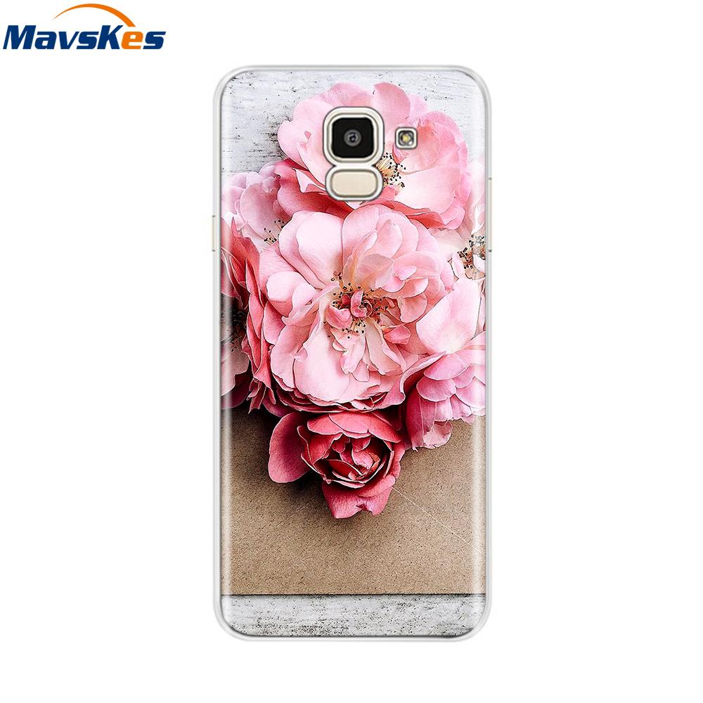 For Samsung Galaxy J6 2018 Case Soft TPU Silicone Back Cover sFor Coque Fundas Samsung J6 2018 J6 Plus 2018 Soft Phone Cases
