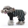 Stripe Dog Onesie Soft Breathable Pet Four-Legged Pajamas Home Wear Small Medium Dogs
