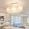 Oeny Feather Glass Bedroom Chandelier