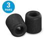 Earbud Tips - COMPLY - T-100 - Size S - Black - Noise Isolation