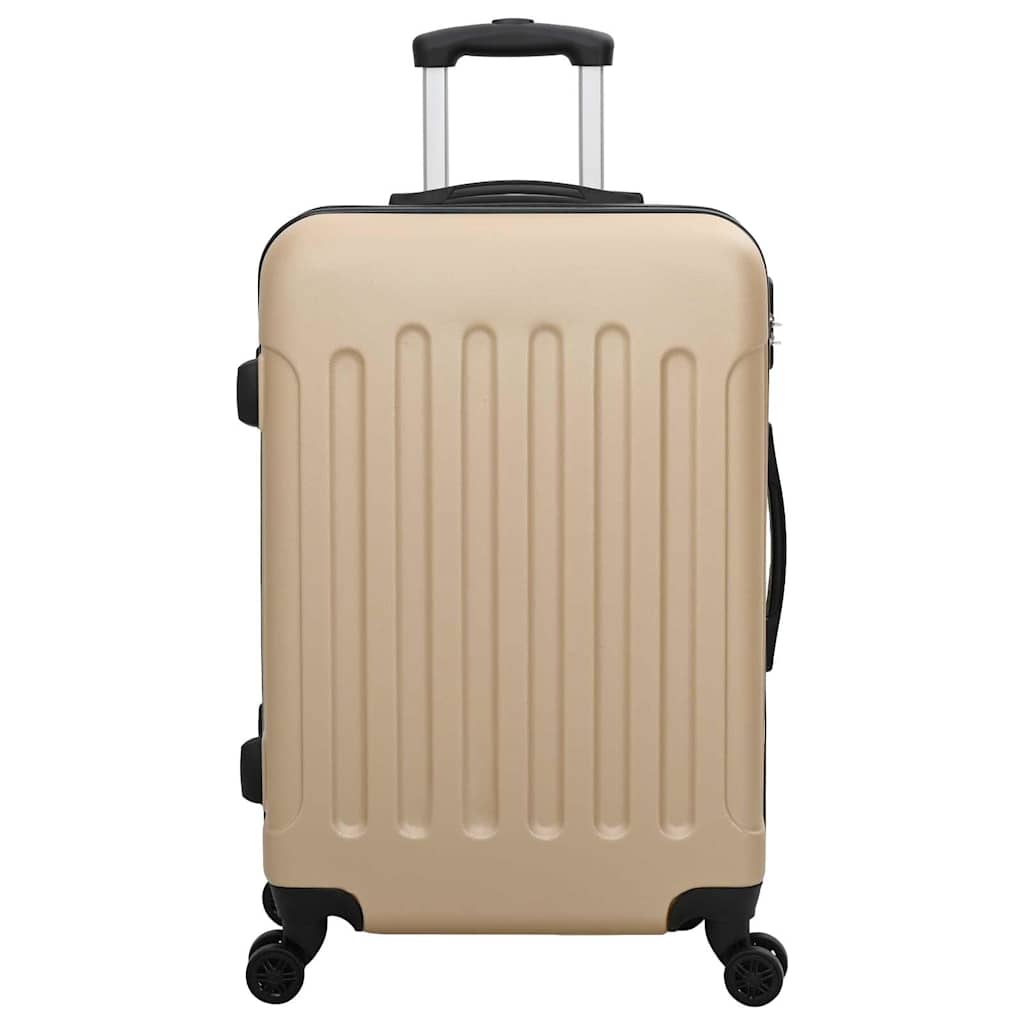 3 Piece Luggage Set Champagne 50 X 31 X 78 Cm ABS Plastic