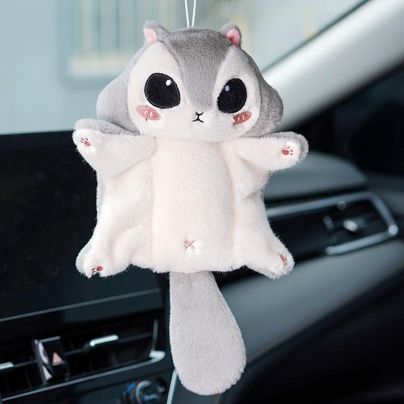 Plush Mouse Adorable Toy Cute Furry Hamster Keychain Car Suction Charm For Girls
